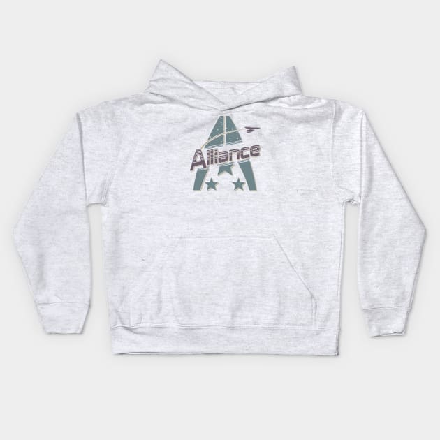 Alliance Vintage Kids Hoodie by Sowseegg